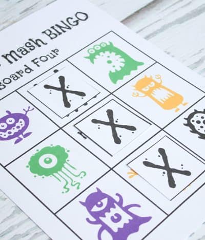FREE Monster Mash Bingo Printable - perfect for pre-schoolers and daycare! via createcraftlovecom