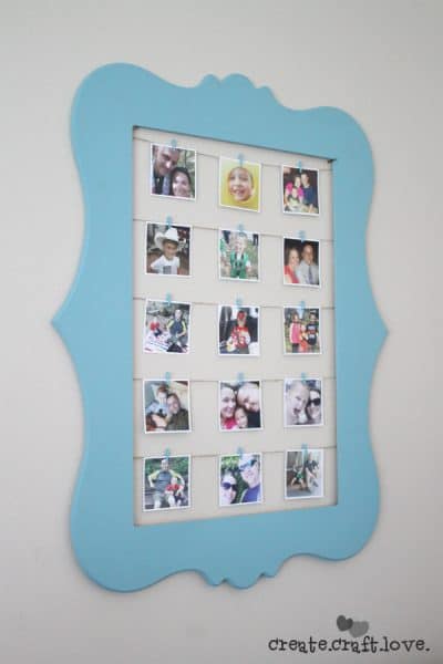 Display your phone photos with this interchangeable Instagram Wall Art via createcraftlove.com