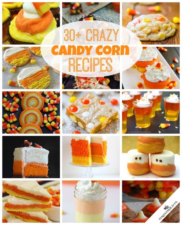 These 30+ Candy Corn Recipes are going to have you craving those little orange, yellow and white morsels! via createcraftlove.com