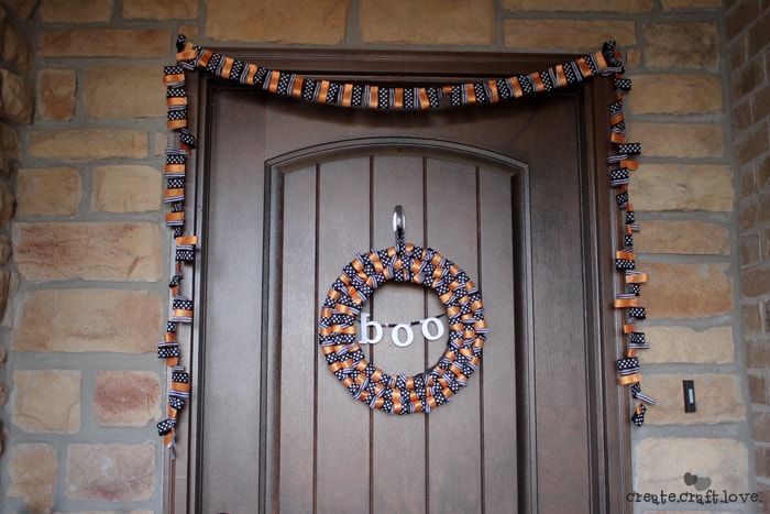 halloween porch front door