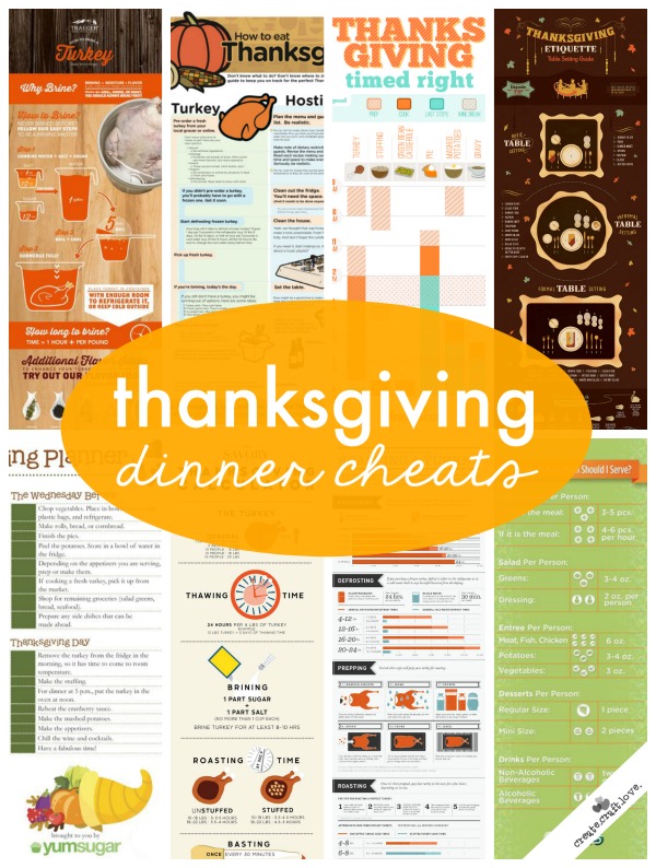 The 8 BEST Thanksgiving Dinner Party Cheats! via createcraftlove.com