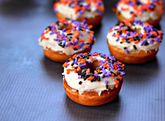 mini donuts with sprinkles