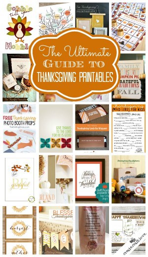 The ULTIMATE Guide to Thanksgiving Printables