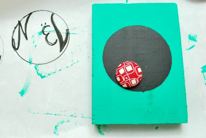 Covered Button Wreath 7