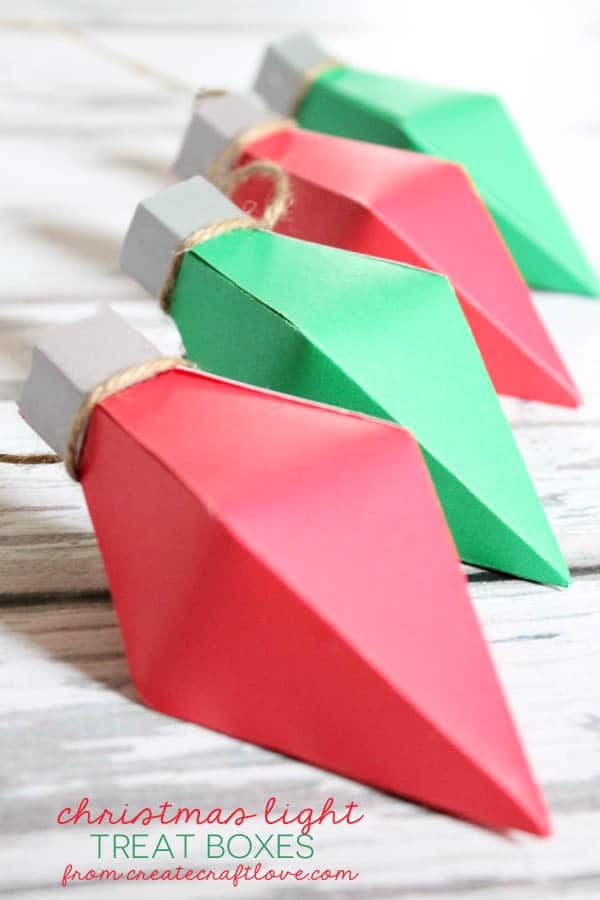 Christmas Light Treat Boxes from createcraftlove.com for Tatertots & Jello!
