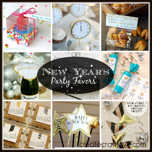 A collection of the CUTEST New Year's Party Favors in blogland! via createcraftlove.com