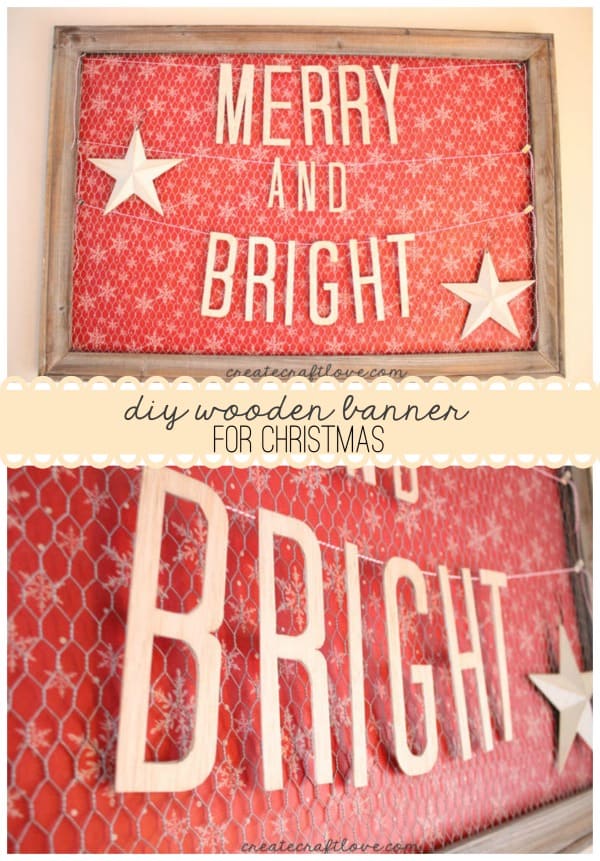 Create your own DIY Wooden Banner using the Cricut Explore! Find out how at createcraftlove.com!
