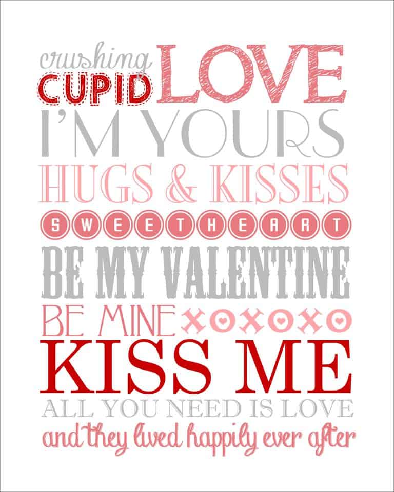 The ULTIMATE Guide to Valentine Printables