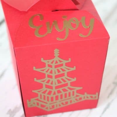 Chinese New Year starts soon and these Chinese Take Out Boxes filled with fortune cookies are a great way to ring in the new year! via createcraftlove.com