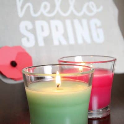 This DIY Spring Decor was inspired by the new Glade Seasonal Scents! #ad #FeelGlade #spon