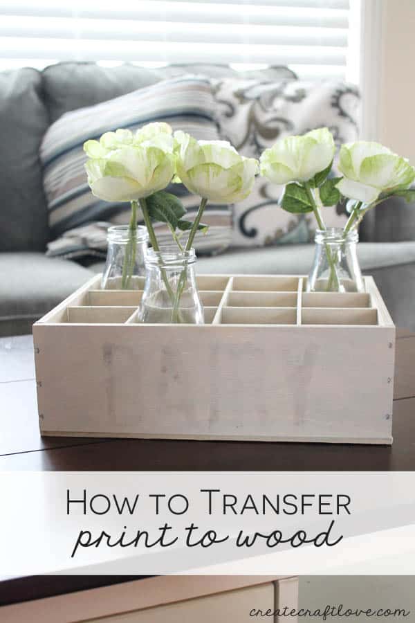 Let me show you how to transfer print to wood and create your own vintage milk crate! via createcraftlove.com