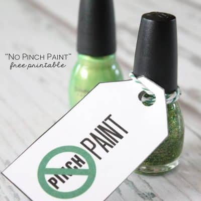 No Pinch Paint Free Printable for St. Patrick's Day! via createcraftlove.com