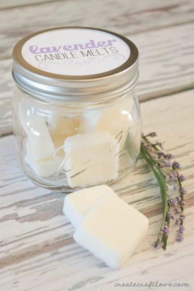 Make your own Candle Melts with essential oils! via createcraftlove.com