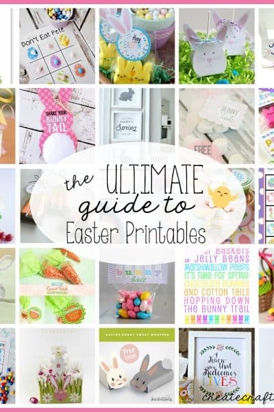 The ULTIMATE Guide to Easter Printables via createcraftlove.com