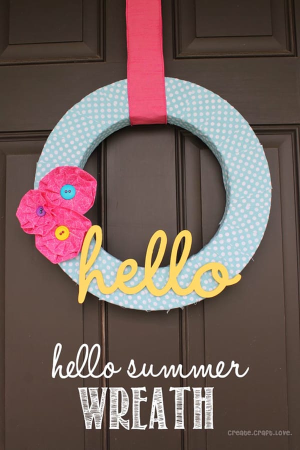hello summer wreath w font
