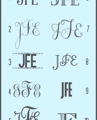 The BEST Monogram Fonts via createcraftlove.com