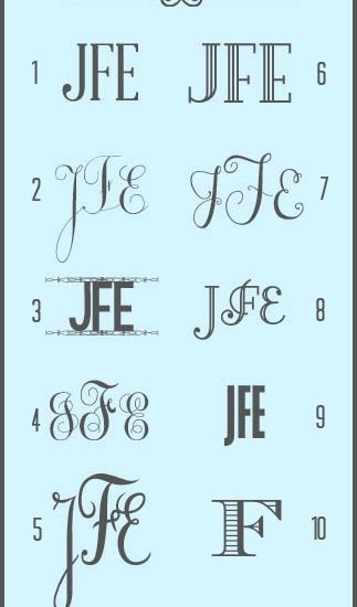 The BEST Monogram Fonts via createcraftlove.com