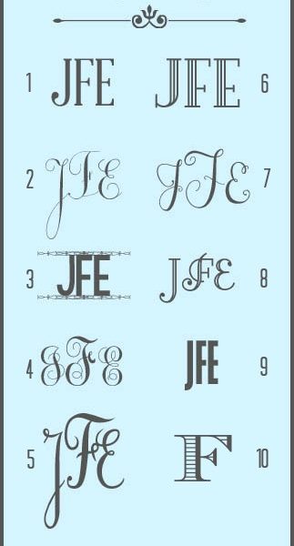 The BEST Monogram Fonts via createcraftlove.com