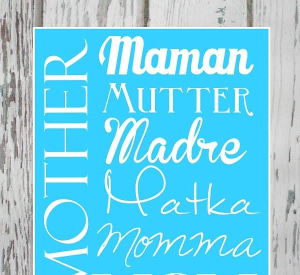 Mother's Day Subway Art Printables available at createcraftlove.com!