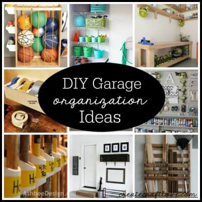 Check out these DIY Garage Organization Ideas via createcraftlove.com!