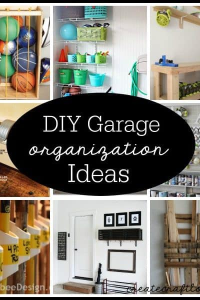 Check out these DIY Garage Organization Ideas via createcraftlove.com!