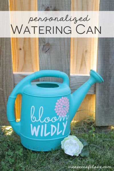 Create your own Personalized Watering Can! Download your free SVG file at createcraftlove.com!