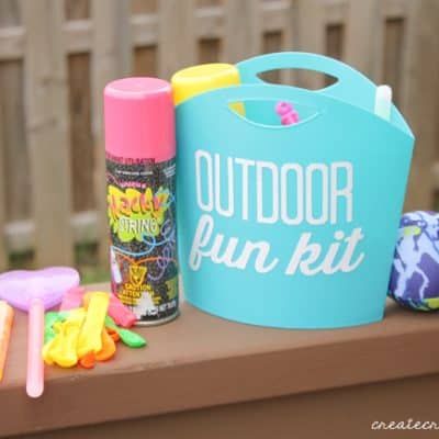 Outdoor Fun Kits to keep the kids busy this summer! via createcraftlove.com for 30 Days!