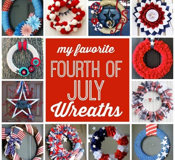 My favorite 4th of July Wreaths via createcraftlove.com