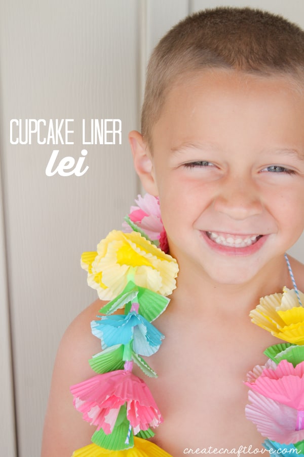 You probably have all of the supplies on hand to make this Cupcake Liner Lei! via createcraftlove.com