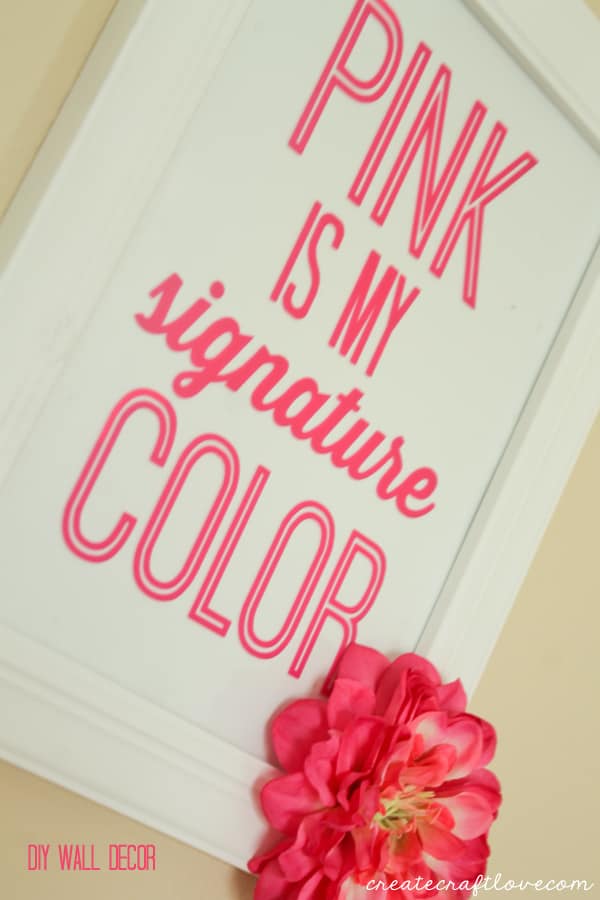  I designed my own Pink Vinyl Wall Decor (with my favorite line from Steel Magnolias, of course) to get you excited for this colorful summer from Cricut! #cricutsummer #summerlove #flamingopink #spon
