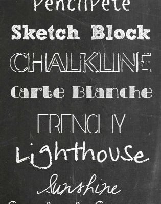 A collection of my favorite digital Back to School Chalkboard Fonts! via createcraftlove.com