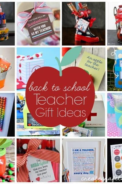 Here are some Back to School Teacher Gift Ideas to inspire you! via createcraftlove.com