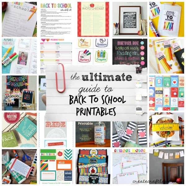 The ULTIMATE Guide to Back to School Printables