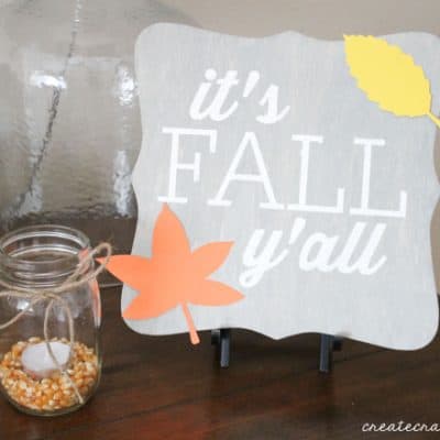 Easy Fall Decor Idea that can be used for Halloween or Thanksgiving! via createcraftlove.com for @the36thavenue