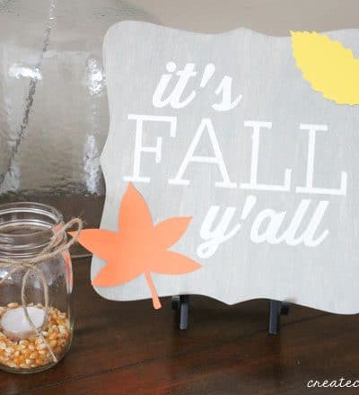 Easy Fall Decor Idea that can be used for Halloween or Thanksgiving! via createcraftlove.com for @the36thavenue