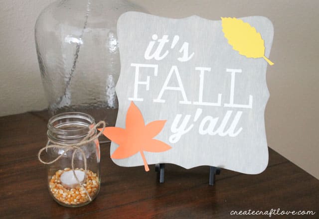 DIY Fall Decor that can be used for Halloween or Thanksgiving! via createcraftlove.com 