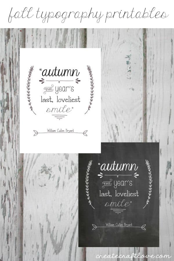 Fall Typography Printables for easy fall decor! via createcraftlove.com #ad #GraphicStockChallenge https://ooh.li/759252d