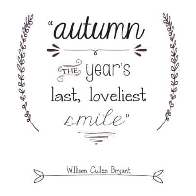Fall Typography Printables for easy fall decor! via createcraftlove.com
