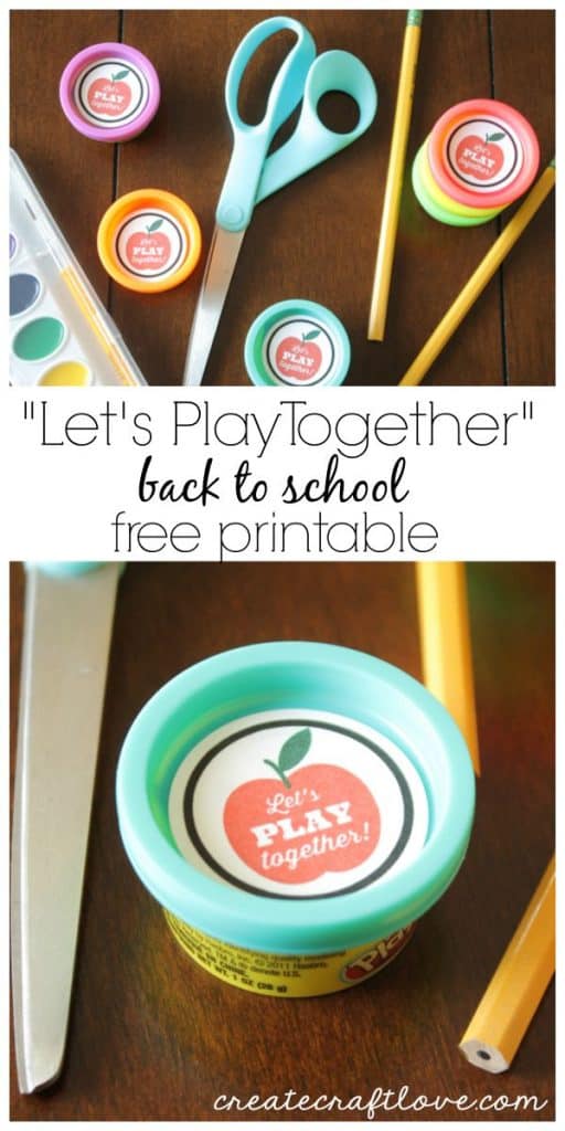 "Let's Play Together" Back to School Printable
