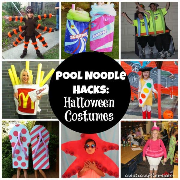 Pool Noodle Hacks: Halloween Costumes! via createcraftlove.com