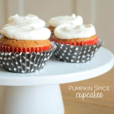 These Pumpkin Spice Cupcakes are everything fall is meant to be! via createcraftlove.com