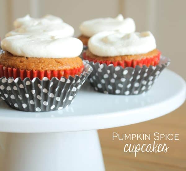These Pumpkin Spice Cupcakes are everything fall is meant to be! via createcraftlove.com