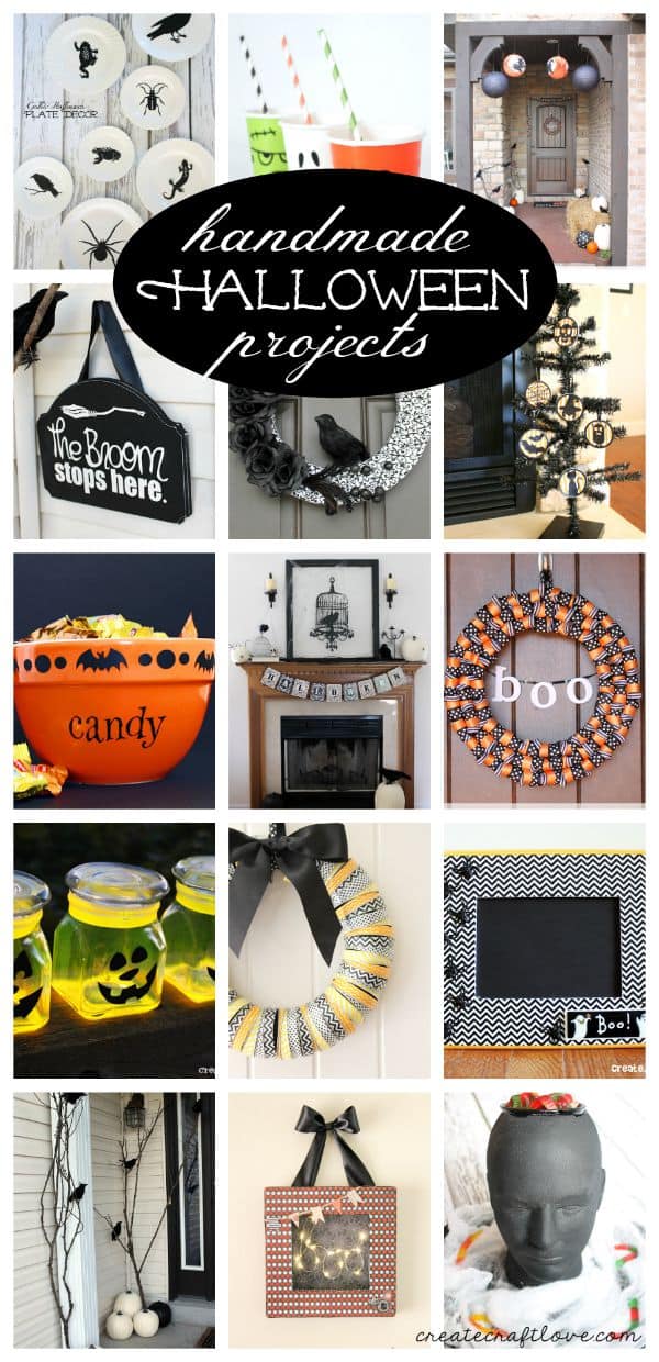 If you're looking to expand your holiday decor, check out these Handmade Halloween Projects Ideas! via createcraftlove.com