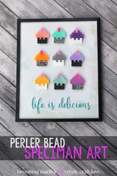 Create this fun and simple perler bead art with your kids! Create your own design and customize the colors to fit any bedroom perfectly!