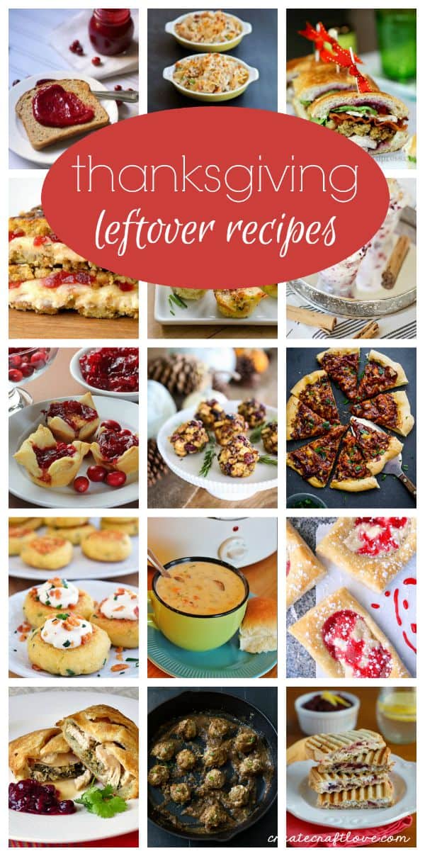 This year try out one of these Thanksgiving Leftover Recipes and get out of the leftover rut! via createcraftlove.com