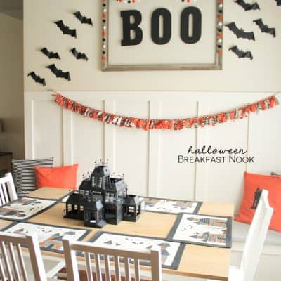 A little tour of my Halloween Breakfast Nook! via createcraftlove.com