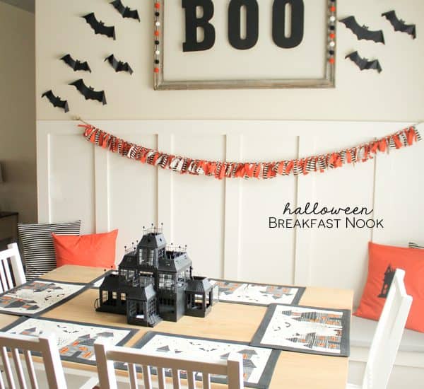 A little tour of my Halloween Breakfast Nook! via createcraftlove.com