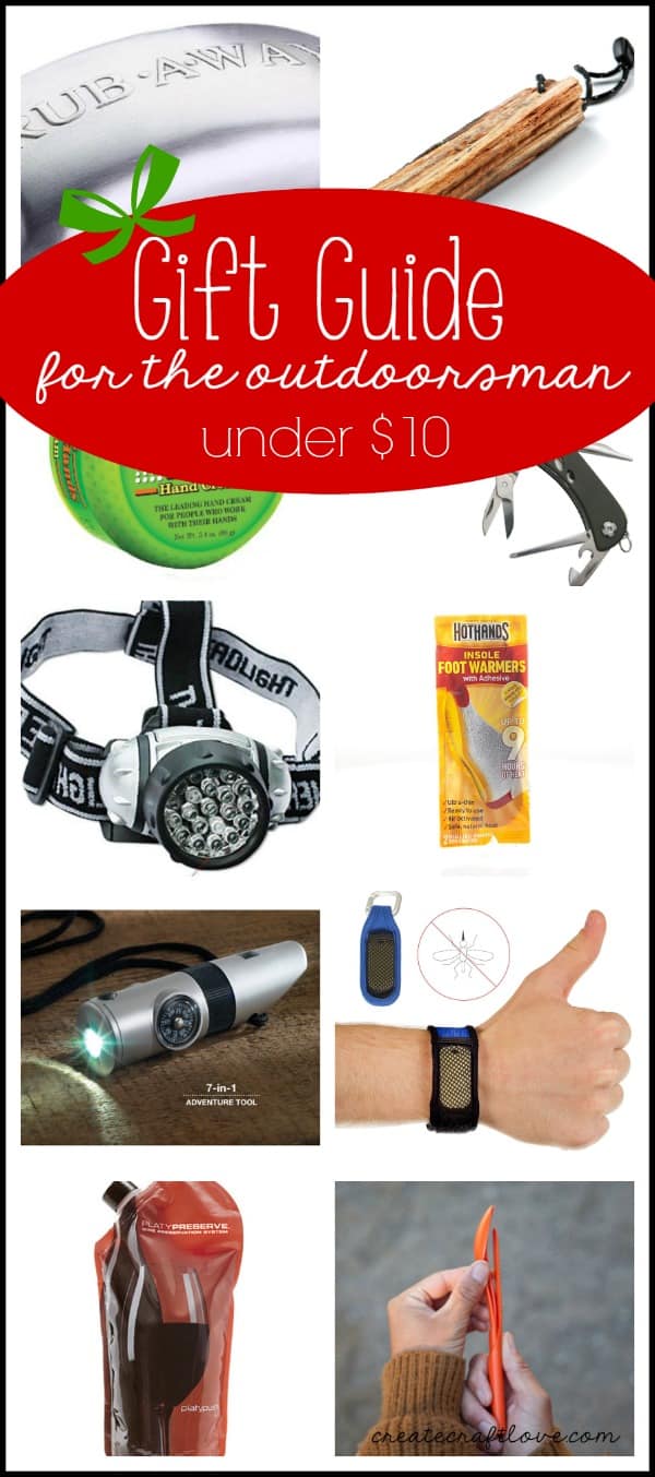 Gift Guide for the Outdoorsman for under $10! via createcraftlove.com