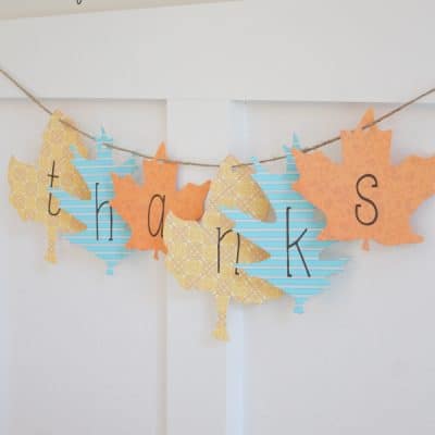 I whipped up this Paper Leaf Garland in under five minute for less than five dollars! via createcraftlove.com