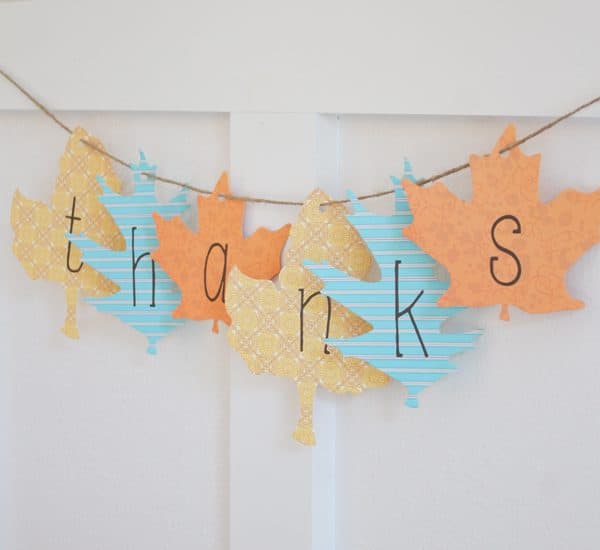 I whipped up this Paper Leaf Garland in under five minute for less than five dollars! via createcraftlove.com